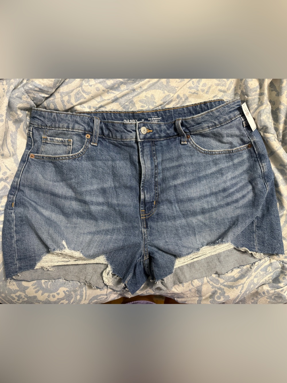 Old Navy Distressed Denim Shorts - Blue